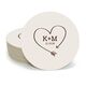 Heart Made of Arrow Round Coasters Image 1 of 2